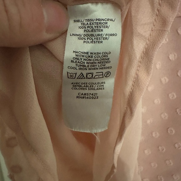 LOFT Blush Ruffle Blouse - Picture 4 of 4